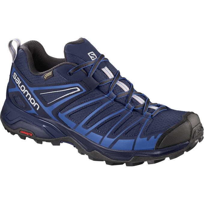 Buty Trekkingowe Męskie Salomon X ULTRA 3 PRIME GTX® - Granatowe / Czarne - Polska (895-WSTBZE)